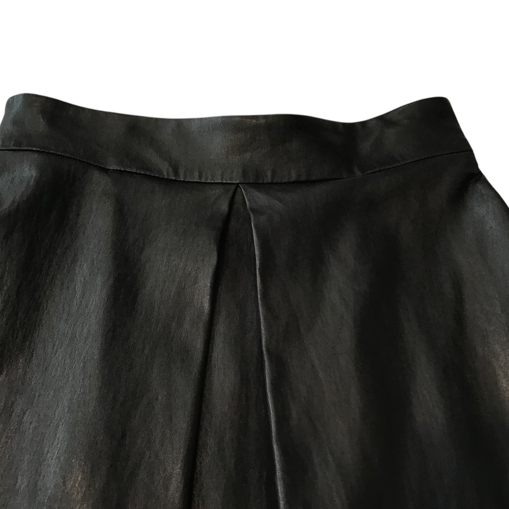 CUSHNIE ET OCHS****Classic Leather Black A-Line Skirt***US 4 $1985 - Picture 4 of 5